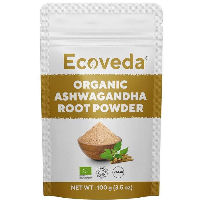 Buy Organic Ashwagandha Root Powder 100% organic | Ecoveda Naturals