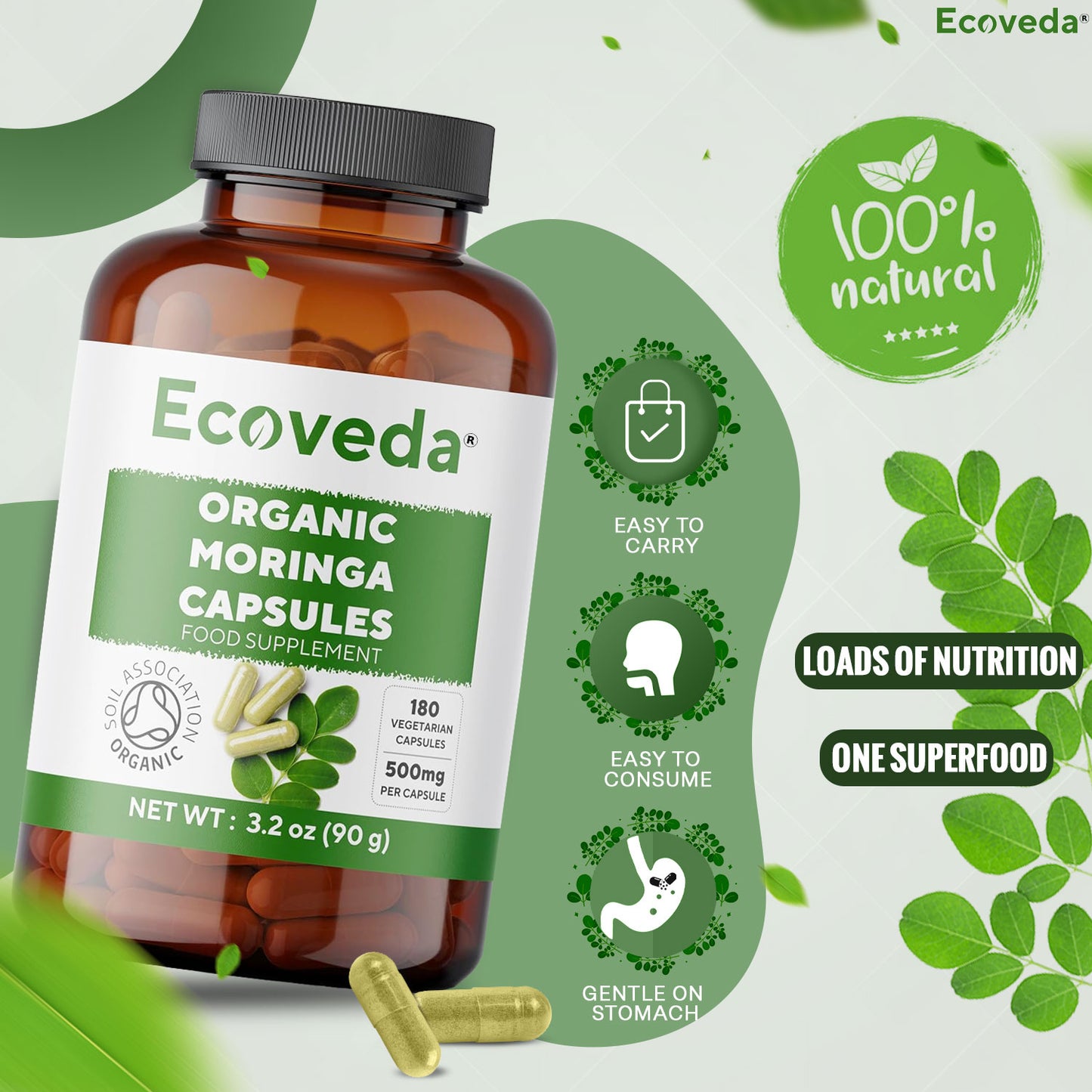 Organic Moringa Capsules