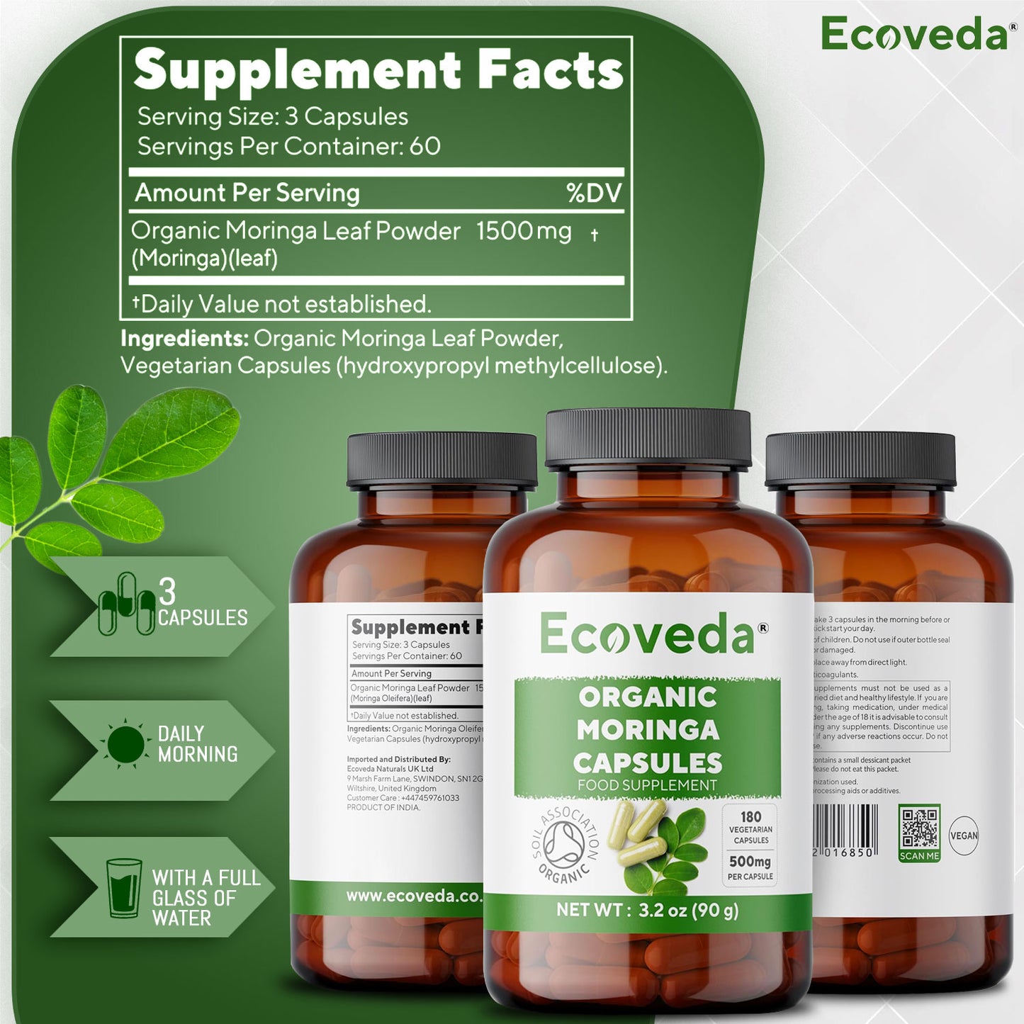 Organic Moringa Capsules